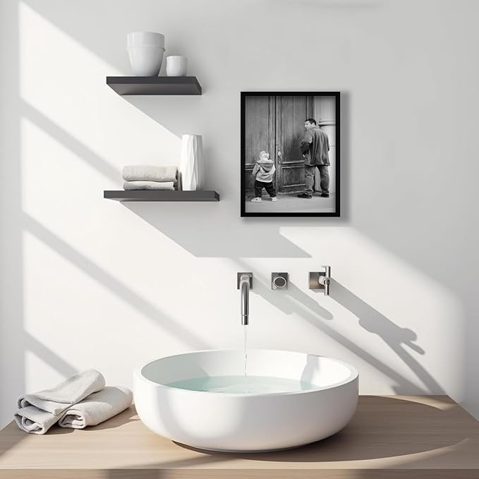 Funny Bathroom Wall Art Black and White Wall Decor, Classic Comedy Movie