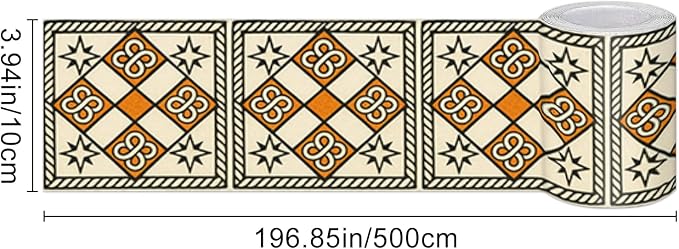 HOMETITUTE Wallpaper Border Peel and Stick Decorative Wall Trim Self Adhesive