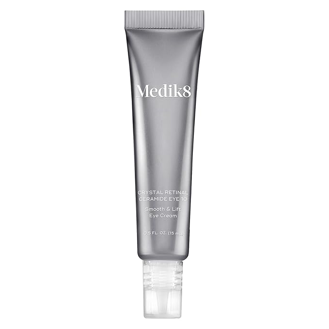 Medik8 Crystal Retinal Ceramide Eye 10 - Gentle Vitamin A Eye Cream - Reduces Appearance of Wrinkles - Perfect for Sensitive Skin - 0.5 ml