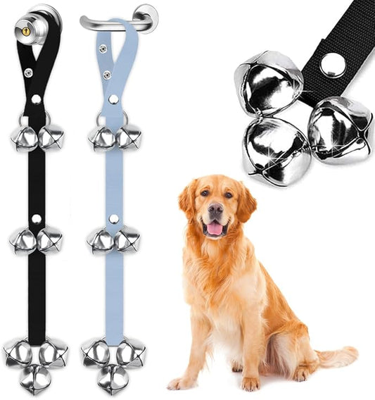 BLUETREE 2 Pack Dog Doorbells Premium Quality Training Potty Great Dog Bells Adjustable Door Bell Dog Bells for Potty Training Your Puppy The Easy Way - 7 Extra Large Loud 1.4 DoorBells