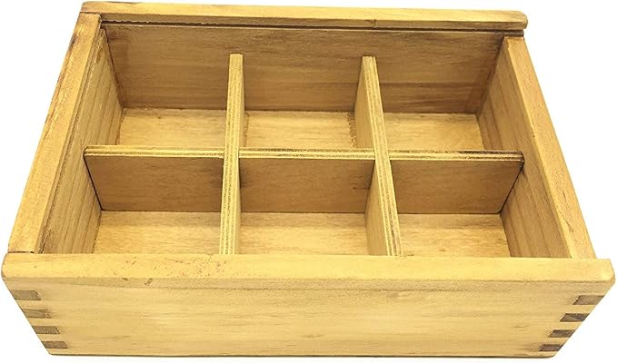 Guaishou 6-in-One 3D Luxury Wooden Brain Puzzle Teaser Kongming Lock for Teens and Adults Includes Storage Box