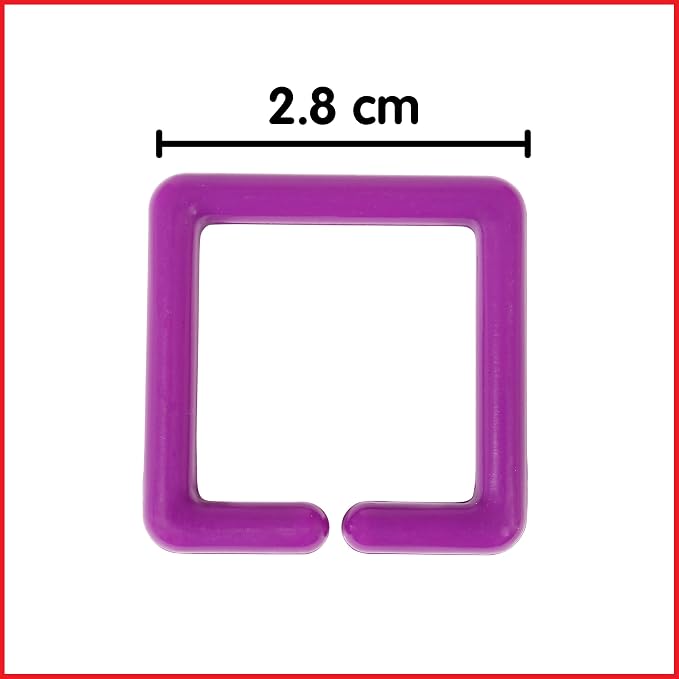 edxeducation Geo Links, Mini Jar, Set of 144, Linking Shapes, 6 Colors (Pack of 2)