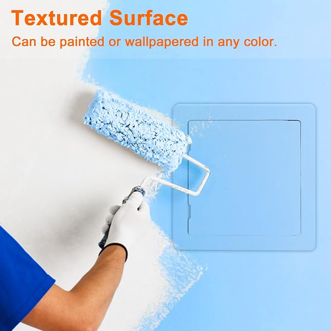 Suteck Plastic Access Panel for Drywall Ceiling 6 x 6 Inch Reinforced Plumbing