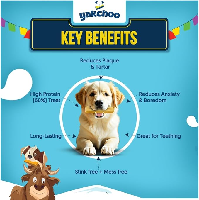 Himalayan Yak Chews for Dogs – Blueberry, Strawberry & Peanut Butter | Medium Bars 70g (Pack of 3) | 100% Natural, Long-Lasting, Protein & Calcium Rich Treats for All Breeds
