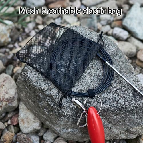 Stainless Steel Fish Holder for Secure Live Survival Fishing Gear Tool for Anglers Use Stainless Steel Stringer Keeper Live Holder - color: 5 meters