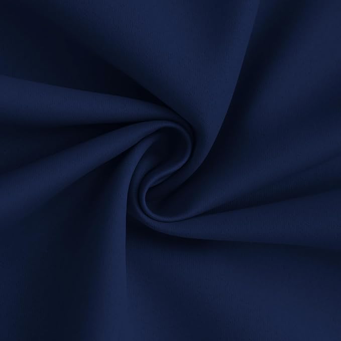 Yakamok 100% Blackout Curtain Panels 84 inches Cold and Light Blocking Drapes