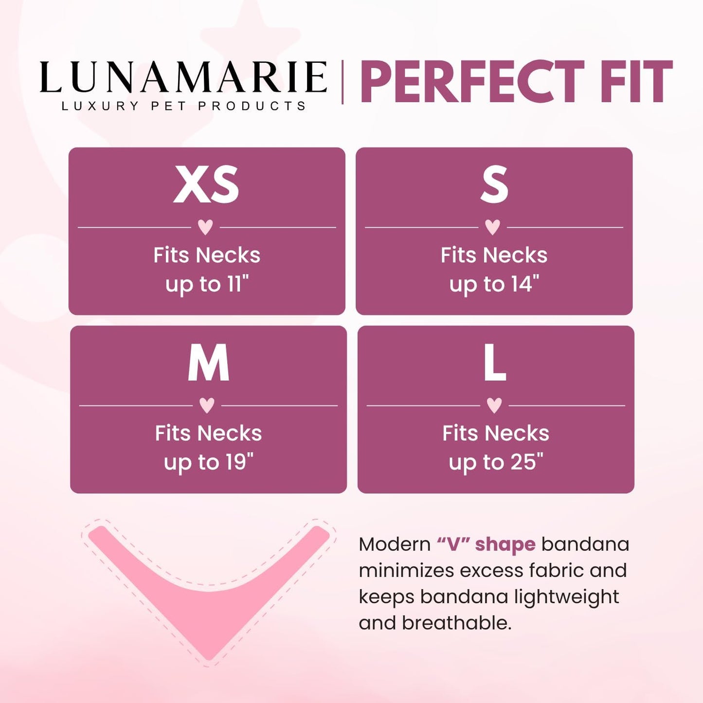 LunaMarie - Luxury Pet Birthday Bandanas -Premium & Silky Poly Fabric | 100% Handmade | Custom Shape Dual Layered (Violeta Rebel, Medium)