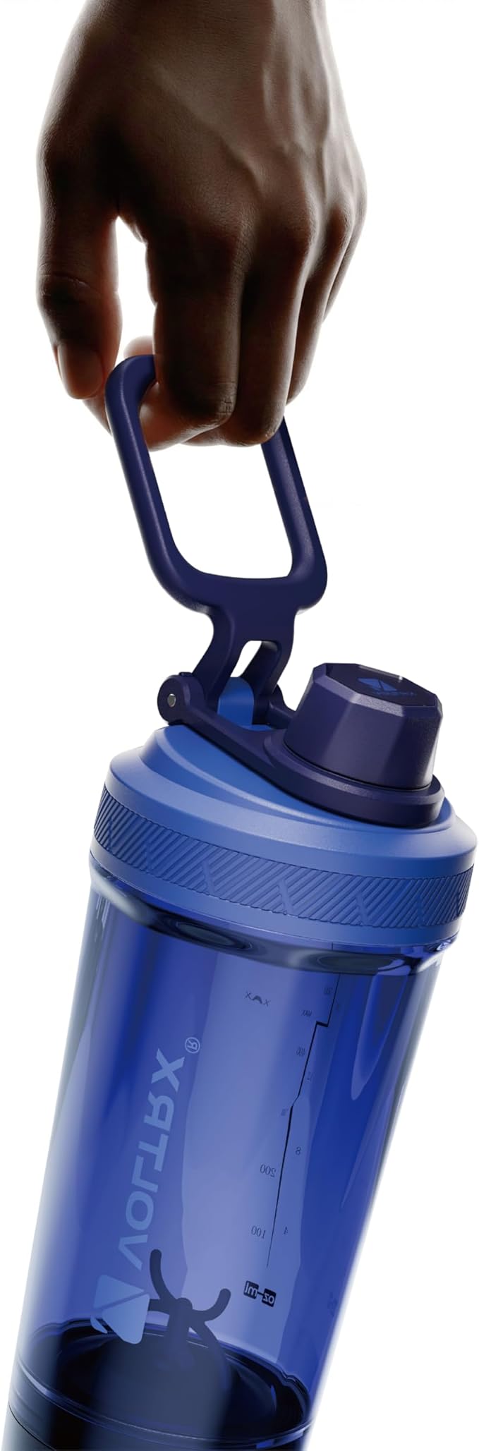 VOLTRX Shaker Bottle, Gallium USB C Rechargeable Electric Protein Shake Mixer, Shaker Cups for Protein Shakes and Meal Replacement Shakes, BPA Free, Made with Tritan, Obsidian Black, 20oz