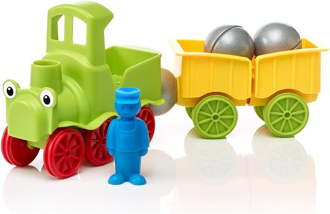 SmartMax My First Animal Train STEM Magnetic Discovery Play Set with Moving Train and Soft Animals for Ages 1-5
