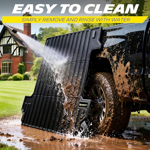 MICHELIN Truck Bed Mat for 2024-2026 Chevy Silverado EV WT/LT & GMC Sierra EV Elevation (Not Fit RST/Trail Boss/AT4/Denail), All-Weather Truck Bed Liner, Custom Fit, Durable TPE Bedliner, Non-Slip - size: 2) Silverado EV WT / LT | 24-26 | 5.9 FT