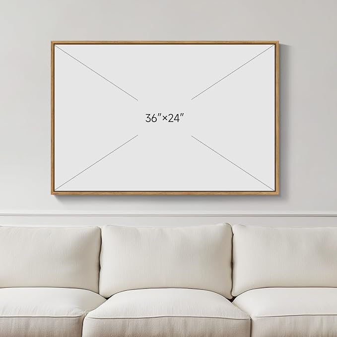 Framed Modern Neutral Beige Abstract Wall Art, Minimalist Canvas Prints