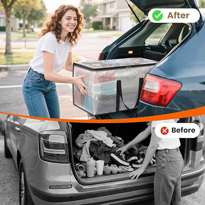 Fab totes Moving Bags Extra Heavy Duty Oversized Storage Bags with Reinforced Handle and Double Zippers,Moving Supplies Totes for Storage Packing Dorm Room Essentials Alternative to Moving Boxes