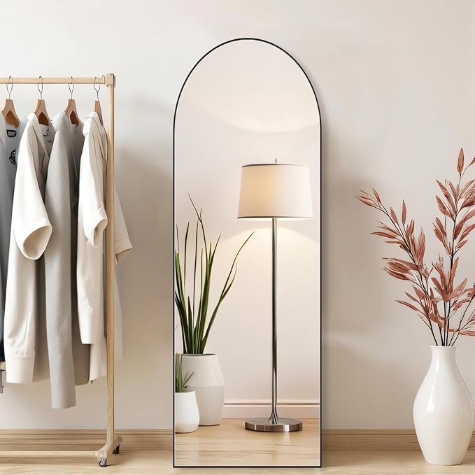 Arched Mirror Full Length, Upgraded 16"x59" Body Wall Mirrors