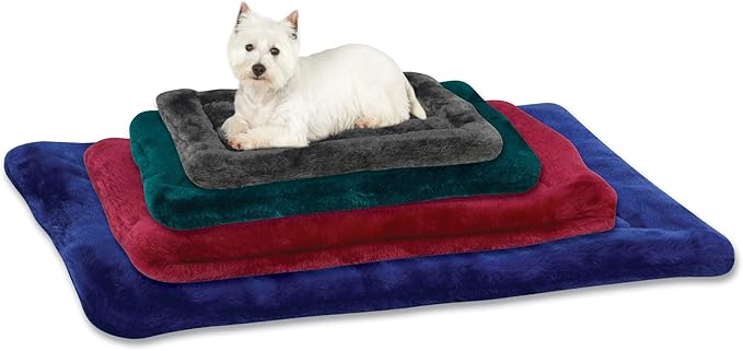 Slumber Pet Plush Mats - Versatile and Comfortable Mats for Dogs and Cats - Small, 18"L x 13"W, Gray