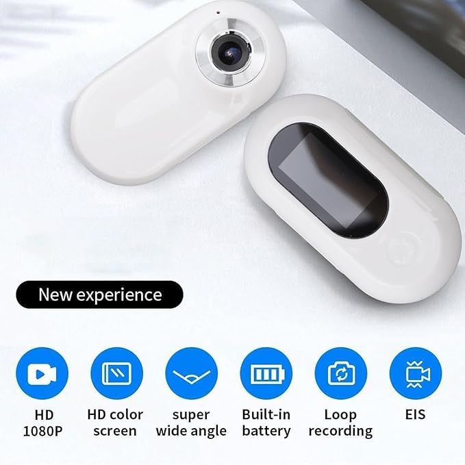 1080P Dog Collar Camera, Wireless Pet Camera with 0.96 inch LCD Display, 170° Wide Angle, USB Rechargeable for Dogs Cats