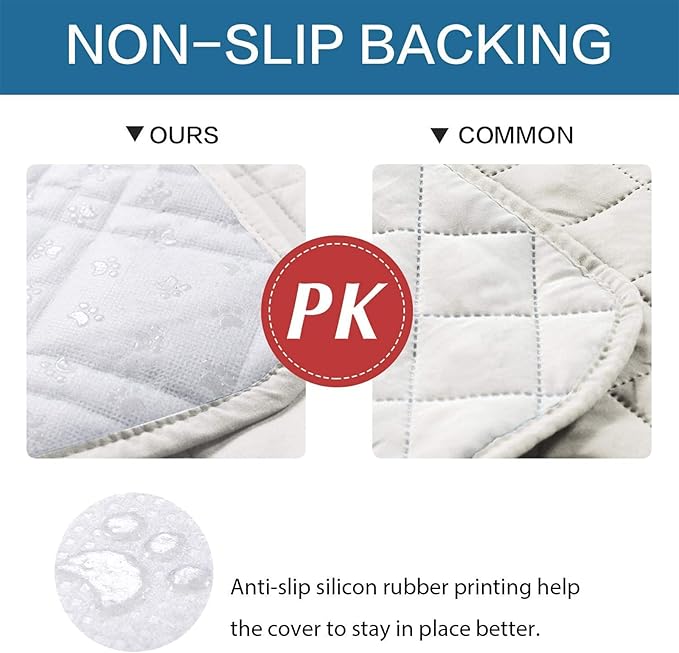Waterproof Dog Bed Covers for Couch Protection, Water-Resistant Soft Dog Pet Blanket Anti-Slip Dog Blanket for Bed, for Furniture Bed Couch Sofa (Ivory White,40x50inch)