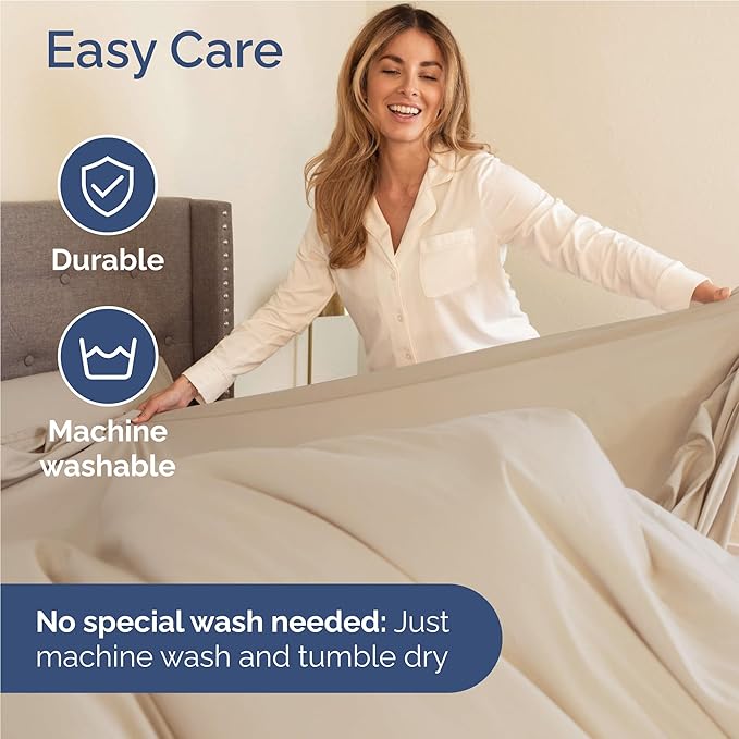Twin XL Size 3 Piece Sheet Set - Comfy Breathable & Cooling Bed Sheets Set - Hotel Luxury Bedding for Women, Men, Kids, Teens, Boys & Girls - Deep Pockets, Ultra-Soft, Wrinkle Free - Oeko-Tex - Wheat