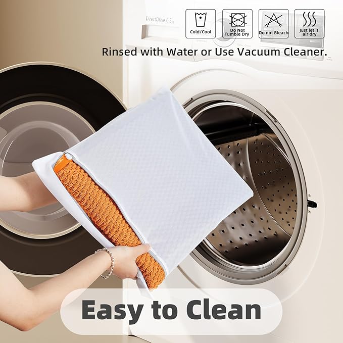 Bathroom Rugs Non Slip Washable, Super Absorbent Thin Bath Mat Quick Dry Low Pile Bathroom Rug, Orange 20"x48"