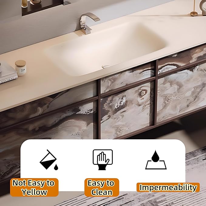 64in Bathroom Vanities Set - Bathroom Vanity with Sink, Tall Storage, Smart Defogging Mirror, Integrated Sink & 2 Large Drawer | Floating Cabinet
