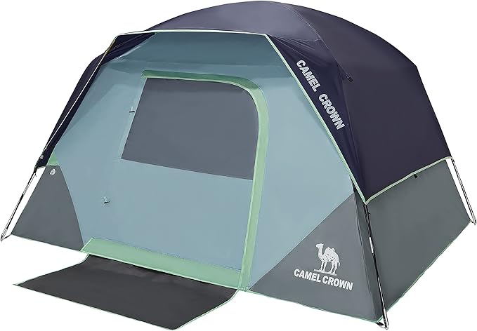 CAMEL CROWN Tents for Camping 4/8 Person Waterproof Quick Setup Folding Outdoor Backpacking Tents 4 People Family Hiking