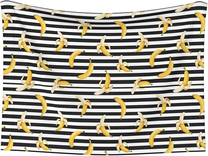Pet Blanket for Couches and Beds, Banana and Strap, Reversible Double Sided Plush Design with Soft Bumpy Texture and Smooth Surface, Furniture Protector
