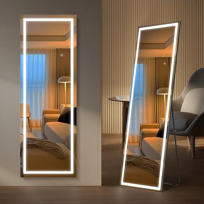 Kosmonia 56"x18" Full Length LED Mirror