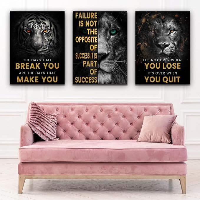 Motivational Office Wall Decor 3 Pieces Paintings Motivational