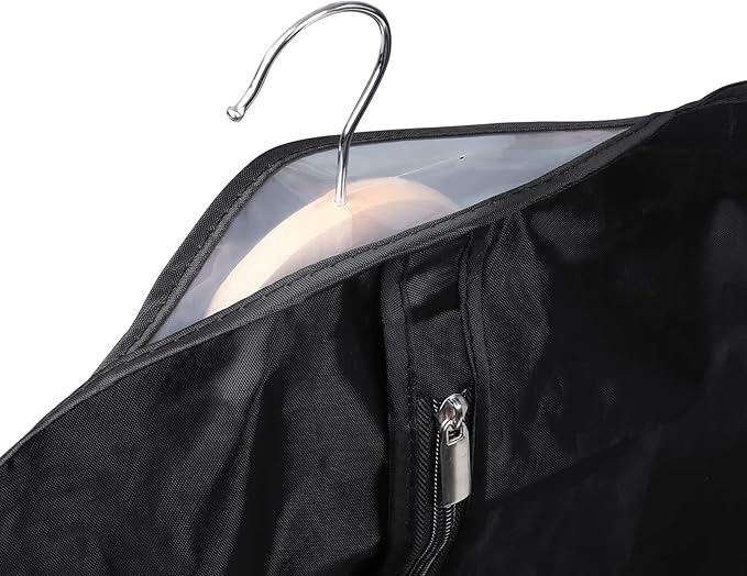 Univivi 16 Pack Suit Cover Bags 60 Inch Garment Bags for Hanging Clothes, Garment Bags for Women Dresses with Clear Window and ID Card Holder for Suit Jacket, Skirt, Shirt and Coat