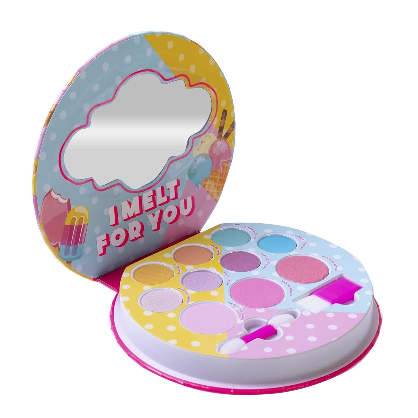 Lip Smacker Sparkle & Shine Eyeshadow Makeup Palette, Melt For You Shimmer | Christmas Make Up Collection | Holiday Present | Gift for Girls