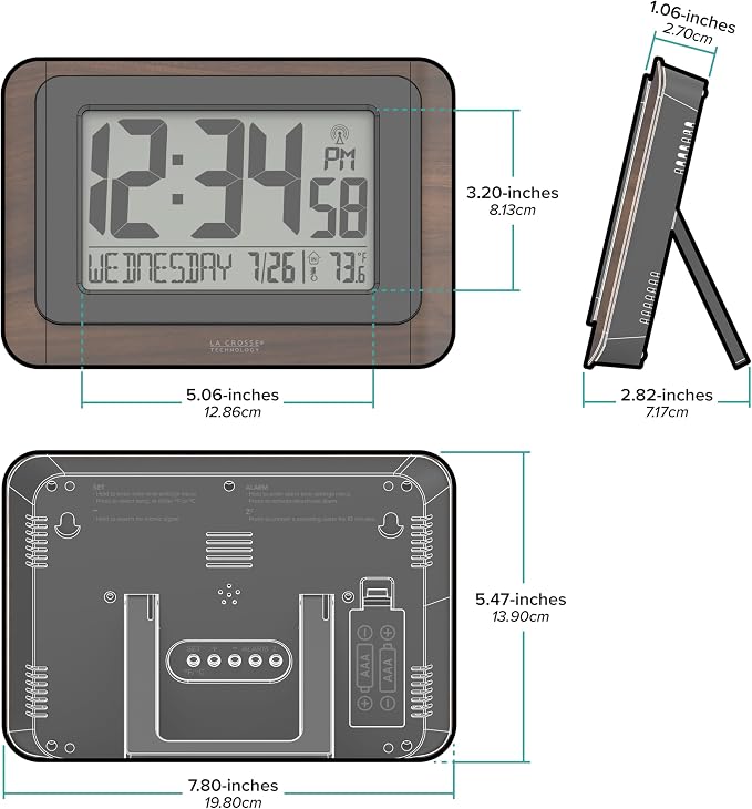 La Crosse Technology 513-17907-INT Digital Atomic Clock