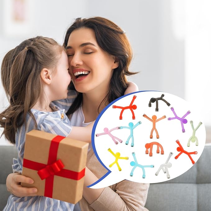 48pcs Magnetic People Figures for Kids 3-8 Travel STEM Fidget Toy | Safe ASTM-certified, Quiet Play for Airplane Car Trips Restaurant, Develops Creativity for Classroom Rewards Stocking Stuffer