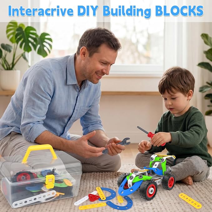 10 in 1 Electric STEM Toys for 5 6 7 8 9+ Year Old Boy Girl Birthday Gifts | Educational Building Toys for Kids Ages 4-8 5-7 8-12 Stem Activities Construction Toy for Boys 6-8 8-10 Christmas Idea Gift