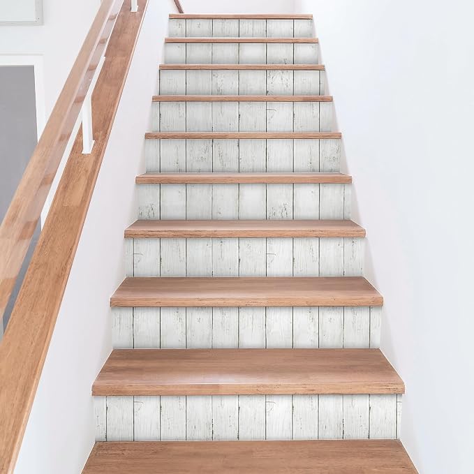 practicalWs 17.7''×393.7'' Wood Shiplap Peel and Stick Wallpaper, Self Adhesive