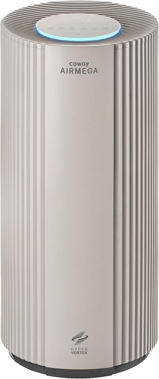 COWAY Air Purifier for Large Room Whole Home Up to 3,285 ft², HEPA Filter for Smoke, Allergen, Pet Dander, Odor, PM(1, 2.5, 10), AQI, Turbo Eco Mode, Energy Star, 3yr Warranty, Airmega 450 Beige