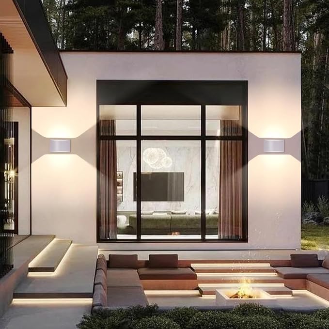 KICAAO Modern LED Wall Sconce, Warm White 3000K, Hardwired Indoor Wall Lights