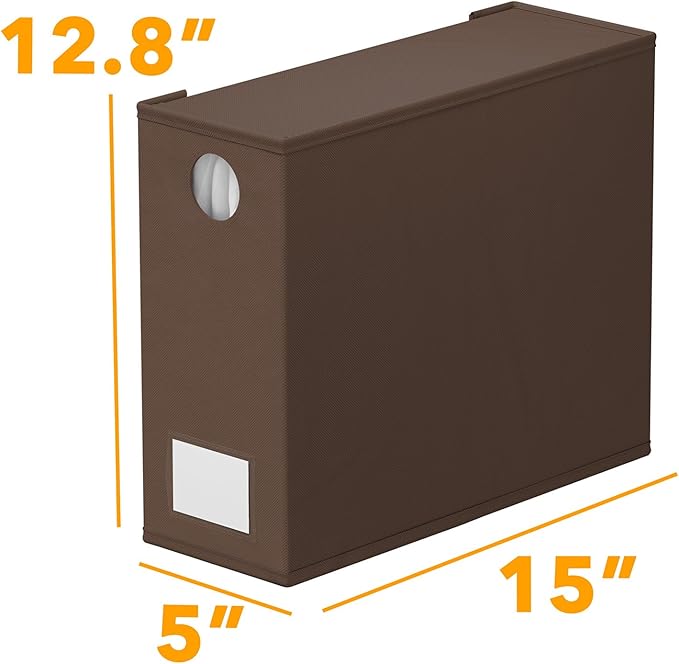 SpaceAid 4 Pack Bed Sheet Organizers and Storage, Foldable Sheet Organizer for Linen Closet, Sheets Set Folder Keeper with Window XL (Queen & King Size) Bedding Container (Brown, 4 Pack)