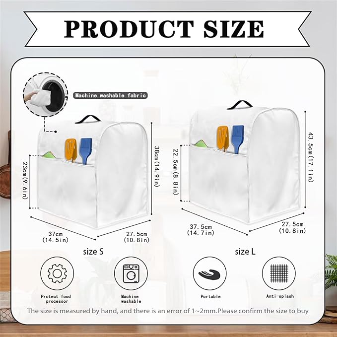 Van Gogh Starry Night Mixer Cover | Machine Washable Dust Protector with Carrying Handle | Kitchen Appliance Cover for 6-8 Quart Mixers, Coffee Makers & Juicers