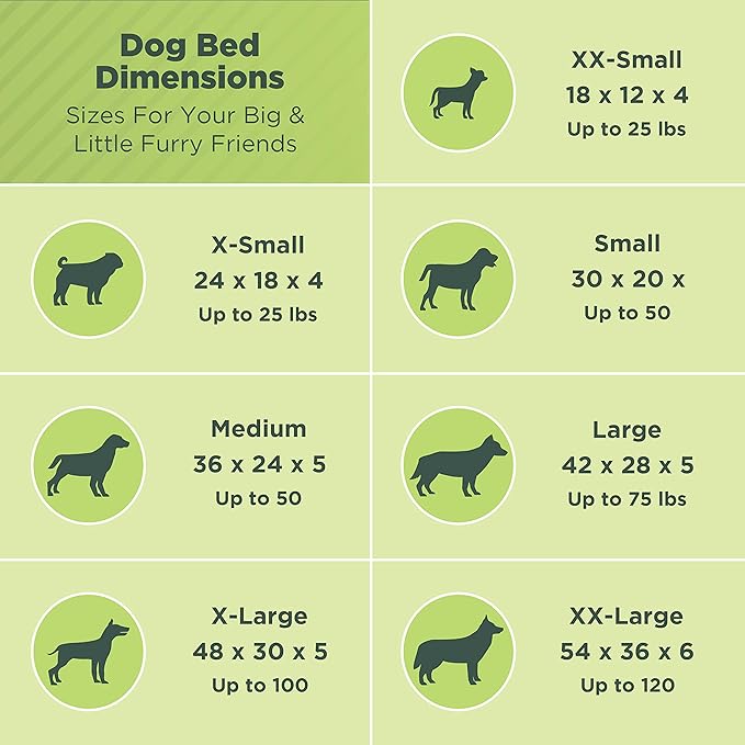 Small - 30 x 20 x 4 - Blueberry Premium Organic Hemp Dog Bed - Organic Latex Fill - Removeable Cover