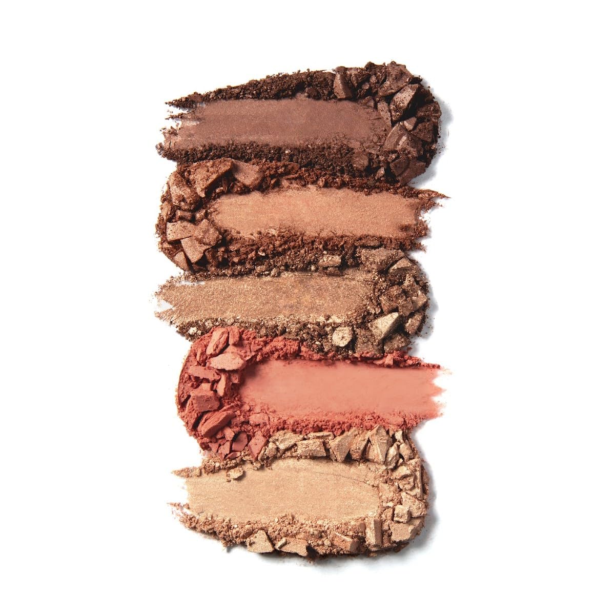 100% PURE Better Naked Makeup Palette All in One Compact 3 Eyeshadow, Blush, Face Highlighter, Fruit Pigmented Natural Nude Neutral Look for All Skin Types - Vegan (Soft Rose, Taupe, Beige Tones)