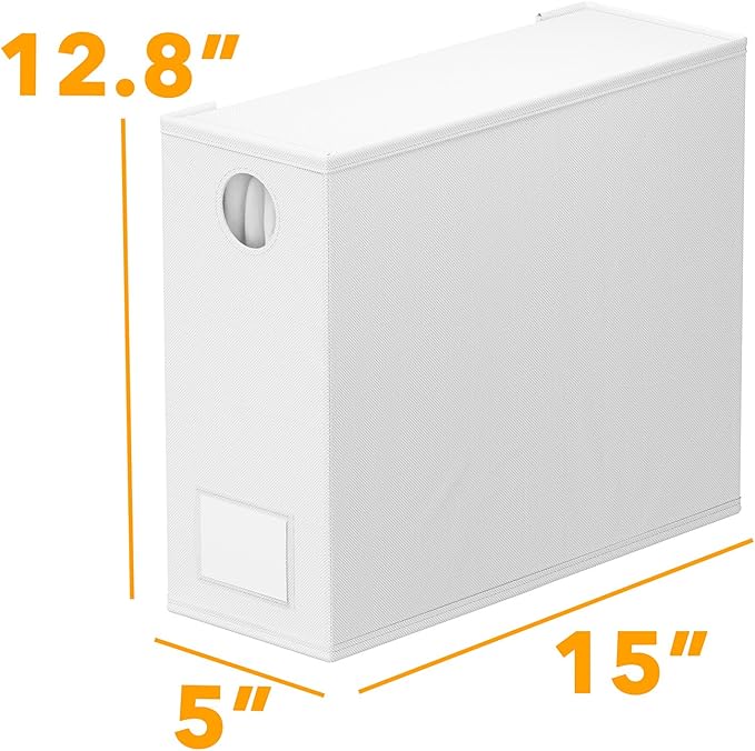 SpaceAid 2 Pack Bed Sheet Organizers and Storage, Foldable Sheet Organizer for Linen Closet, Sheets Set Folder Keeper with Window XL (Queen & King Size) Organizing Bedding Container, White