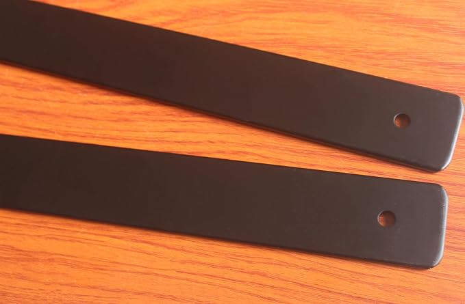 10 Pack - 12 inch Black Hidden L Shelf Bracket Iron Floating Shelf Brackets