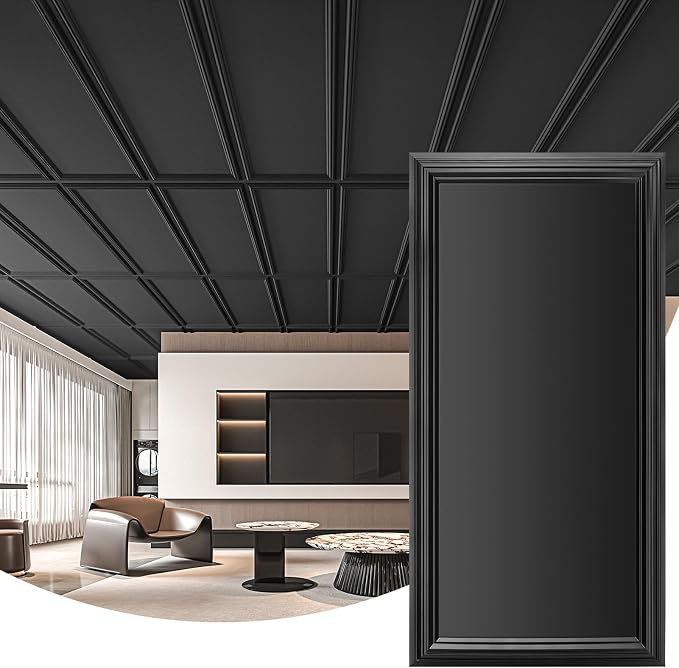 Art3d Drop Ceiling Tiles 48x24, Decorative PVC Ceiling Panels, Waterproof