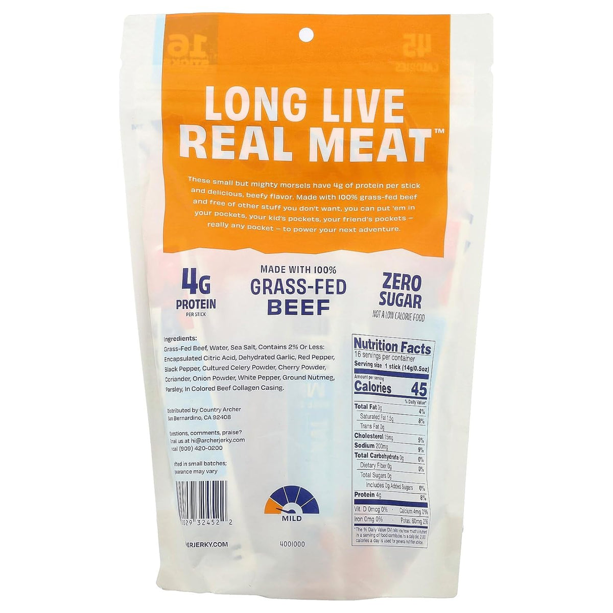 Archer Original Mini Beef Sticks, 4 OZ
