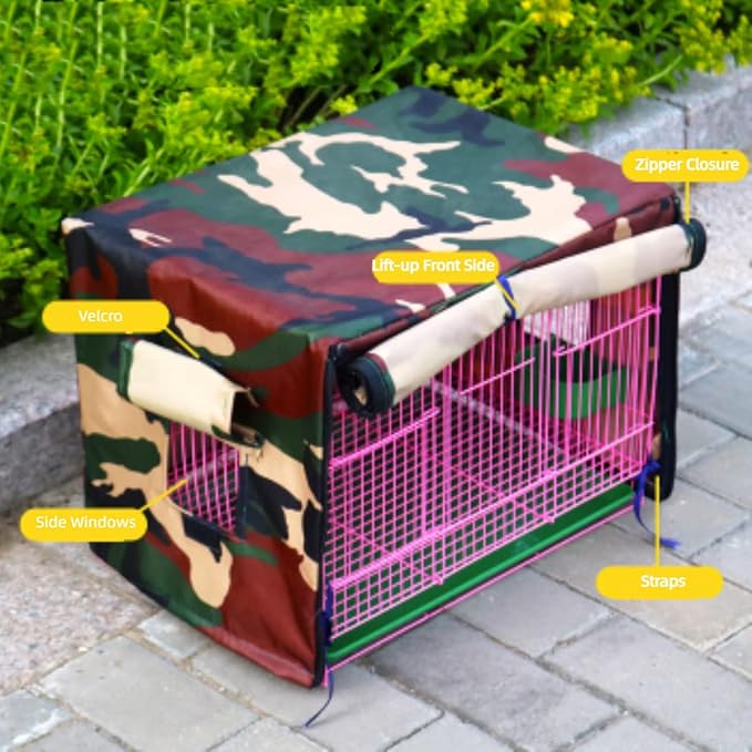 MANON ROSA Bird Cage Cover - Lightproof Birdcage Covers Nighttime- Ideal for Parrots Cockatiels Parakeets Cockatoos Lovebirds Finches Budgerigars Conure (L(19.7" Lx13.8 Wx13 H),Blue)