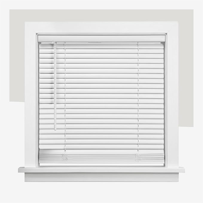 CHICOLOGY Cordless Mini Blinds for Indoor Windows, 22.25" W x 72" H, Light