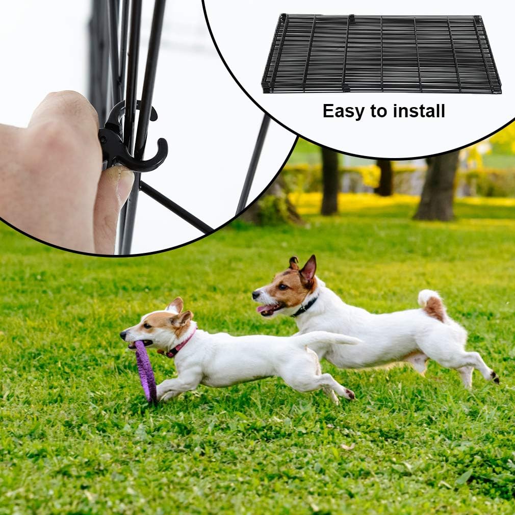 BestPet Metal Wire Playpen, 30 Inch Tall Black