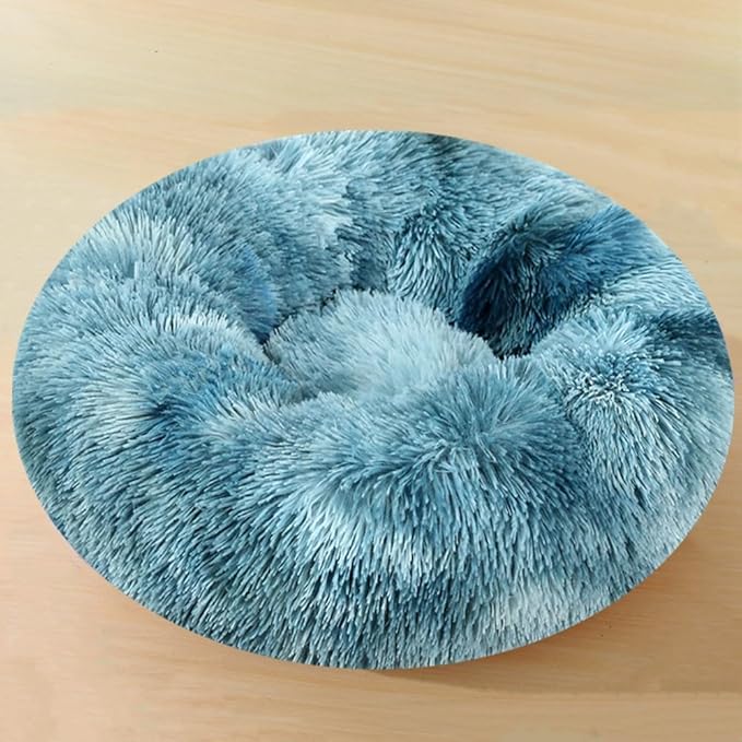 Dog Bed & Cat Bed for Small Medium Dogs, 27 Inch Calming Dogs Bed Anti-Anxiety Machine Washable Fluffy Luxury Anti-Slip Waterproof Pet Puppy Round Bed