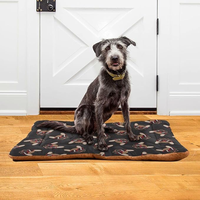 Funny French Bulldog Pet Bed Cute Dog Bed Mat Absorbing Non Slip Pad Pet Sleeping Mat for Small, Medium, and Large Dogs Puppy Cat 24 in x 18 in
