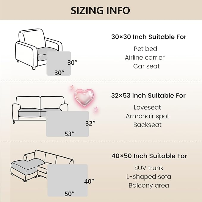 gogobunny 3X Stronger Waterproof Pet Blanket, Scratch Proof Furniture Protector for Dogs Cats, Reversible Cover 40x50 Inch, Dark Blue