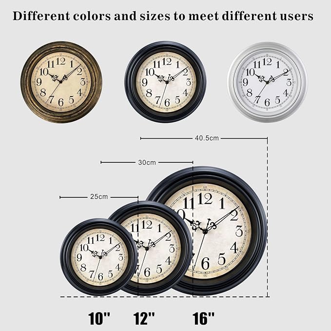 Plumeet Retro Wall Clock
